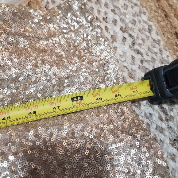 Sorella Vita Gold Sequin Strapless Gown - Picture 4 of 7